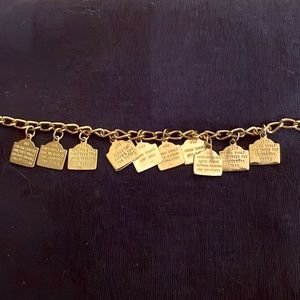 1960s Child’s 10 Commandments Charm Bracelet